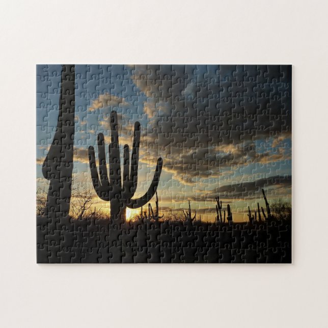 Puzzle Paisaje del desierto de Saguaro Sunset II Arizona (Horizontal)