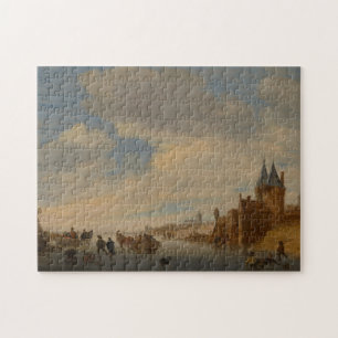 Puzzle Paisaje del invierno en Arnhem el 1653