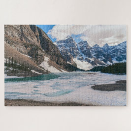 Puzzle Paisaje del lago Moraine, Alberta, Canadá