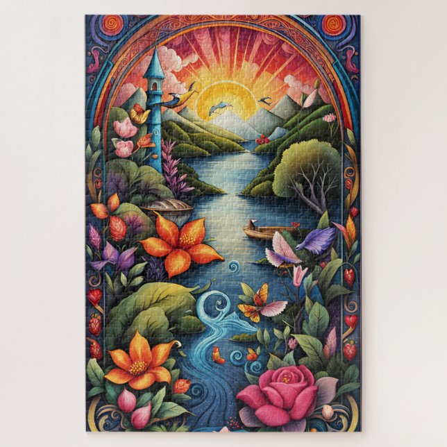 Puzzle Paisaje del libro de cuentos 1 (Vertical)