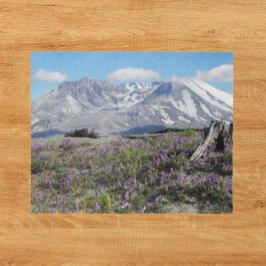 Puzzle Paisaje del Monte St Helens y los Flores Silvestre