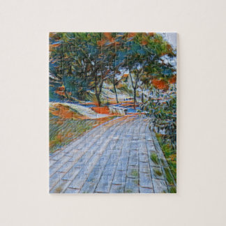 Puzzle Paisaje del parque Dahu de Asia