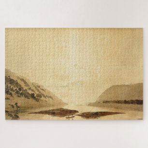 Puzzle Paisaje del río montañoso (1830) - Friedrich