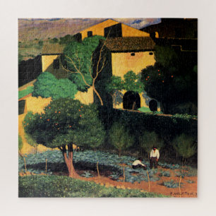 Puzzle Paisaje en Cagnes, pintura de arte fino,