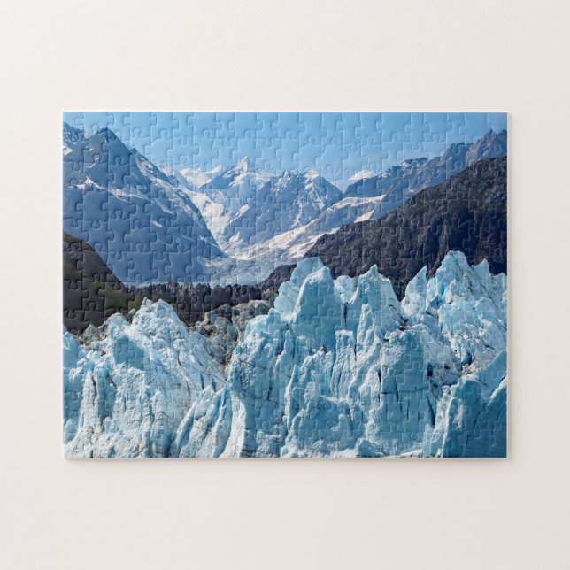 Puzzle Paisaje en la bahía del glaciar de Alaska (Horizontal)