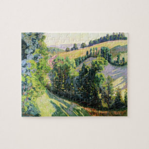Puzzle Paisaje en Pontgibaud, c.1895 (aceite en lona)