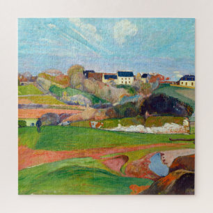Puzzle Paisaje en Pouldu pintura de Paul Gauguin