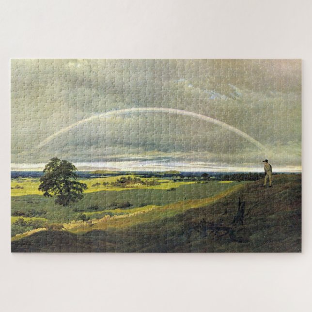 Puzzle Paisaje en Rügen con arcoiris - Friedrich (Horizontal)