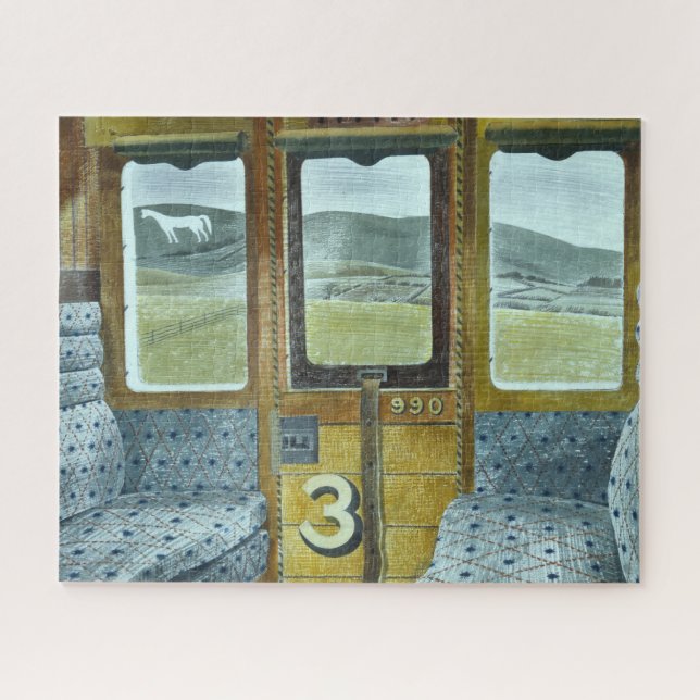 Puzzle Paisaje en tren (por Eric Ravilious) (Horizontal)
