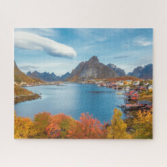 Puzzle Paisaje escénico de Lofoten Nordland Noruega (Horizontal)