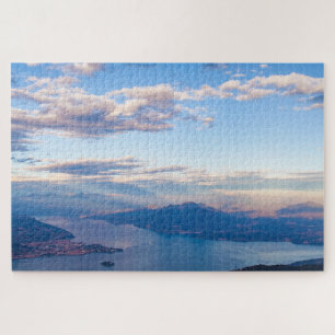 Puzzle Paisaje escénico del lago Maggiore, Piemonte, Ital