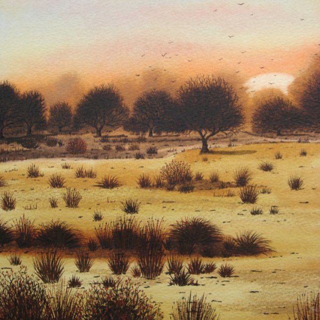 Puzzle paisaje escénico puesta de sol sobre el arte de la (Subido por el creador)