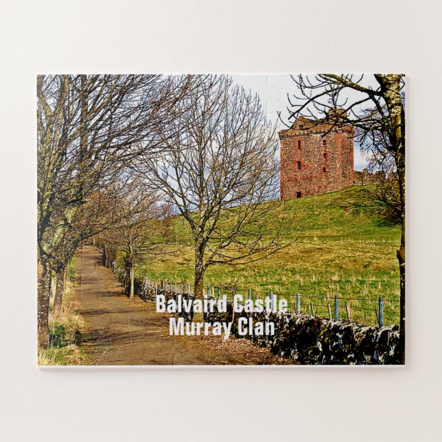 Puzzle Paisaje Escocés Balvaird Castle Murray Clan (Horizontal)