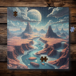 Puzzle Paisaje etéreo surrealista | Mundo mágico