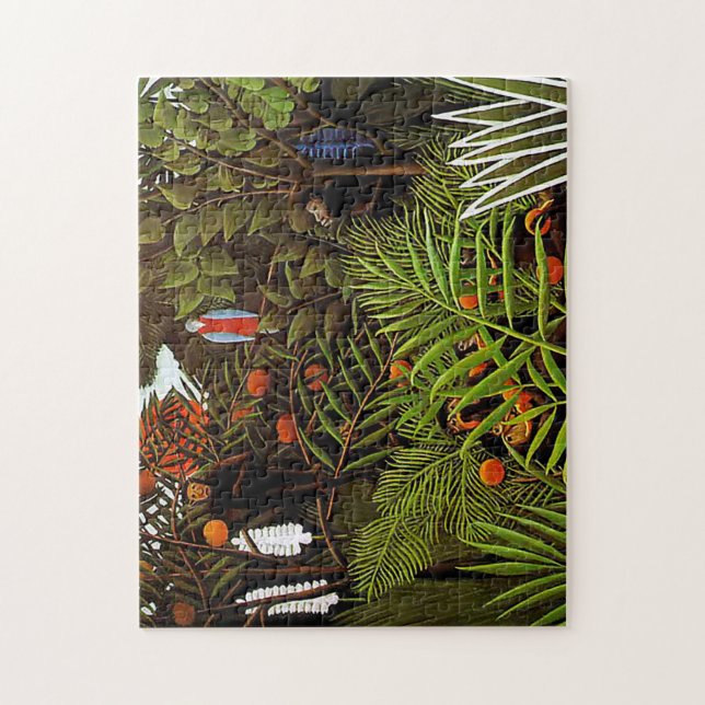 Puzzle Paisaje exótico por Henri Rousseau (Vertical)