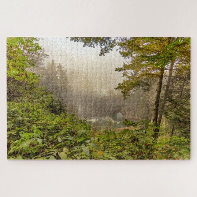 Puzzle Paisaje forestal y oceánico (Horizontal)