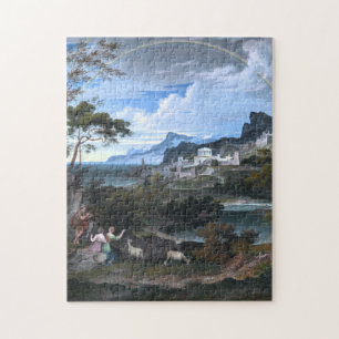 Puzzle Paisaje heroico con el arco iris