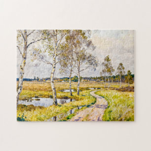 Puzzle Paisaje impresionista de Worpswede en el Teufel