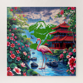 Puzzle Paisaje inspirado en el Asia oriental