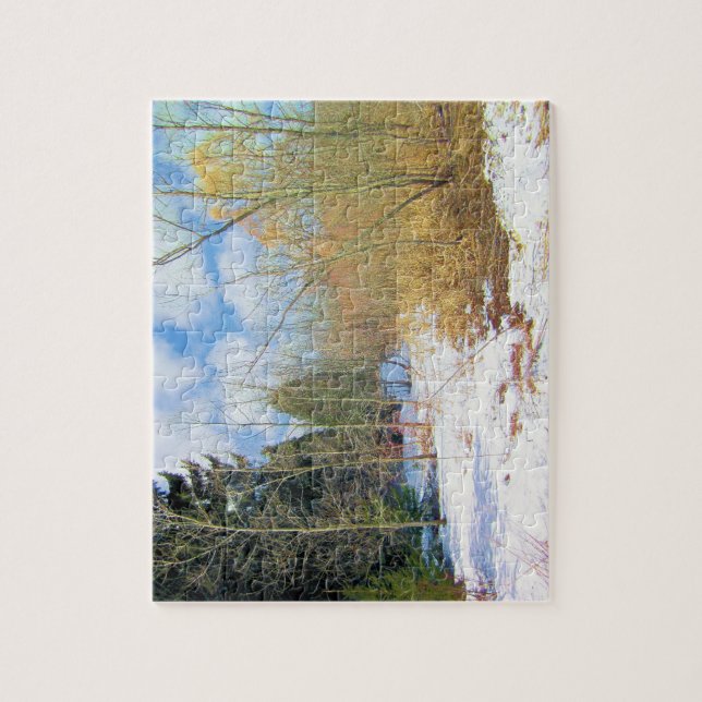 Puzzle Paisaje invernal (Vertical)