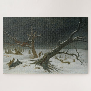 Puzzle Paisaje invernal de Caspar David Friedrich