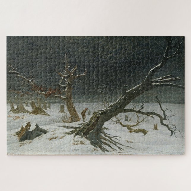 Puzzle Paisaje invernal de Caspar David Friedrich (Horizontal)