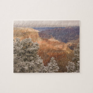 Puzzle Paisaje invernal nevado escénico a lo largo del su