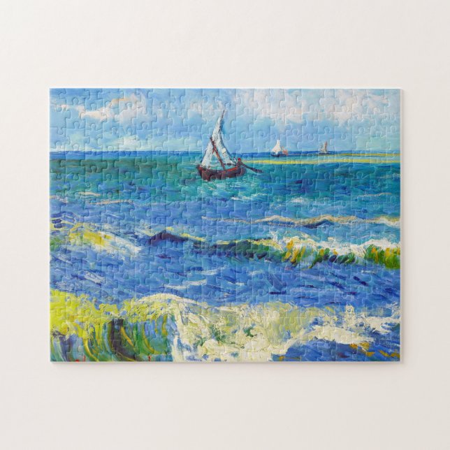 Puzzle Paisaje marino en Saintes-Maries Vincent van Gogh (Horizontal)