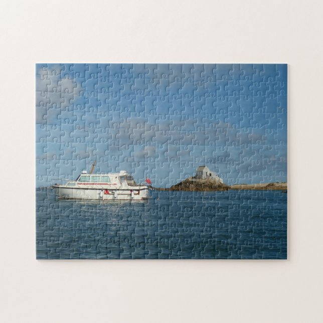Puzzle Paisaje marino Islas Jersey. (Horizontal)