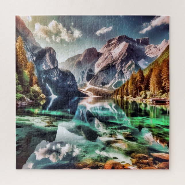 Puzzle Paisaje montañoso (Vertical)