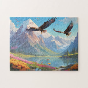Puzzle paisaje montañoso fantástico