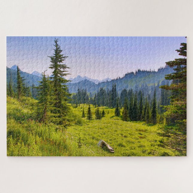 Puzzle Paisaje montañoso y forestal Estado de Washington (Horizontal)