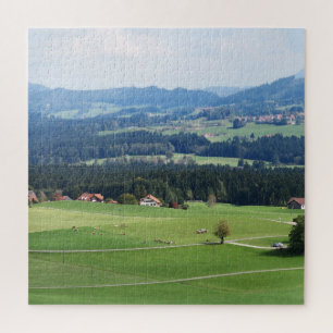 Puzzle paisaje, naturaleza, bávaras, alemania, alpes, via
