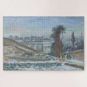 Puzzle Paisaje nevado cerca de l'Hermitage 1875 por Pissa