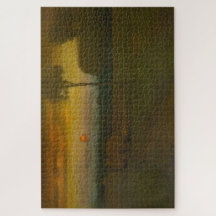 Paisaje nocturno de George Inness (1889)