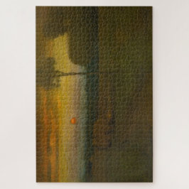 Puzzle Paisaje nocturno de George Inness (1889)