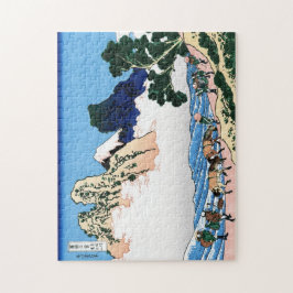 Puzzle Paisaje oriental fresco de la opinión de Hokusai