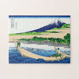 Puzzle Paisaje oriental fresco de la opinión de Hokusai