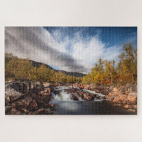 Paisaje otoñal de Escandinavia