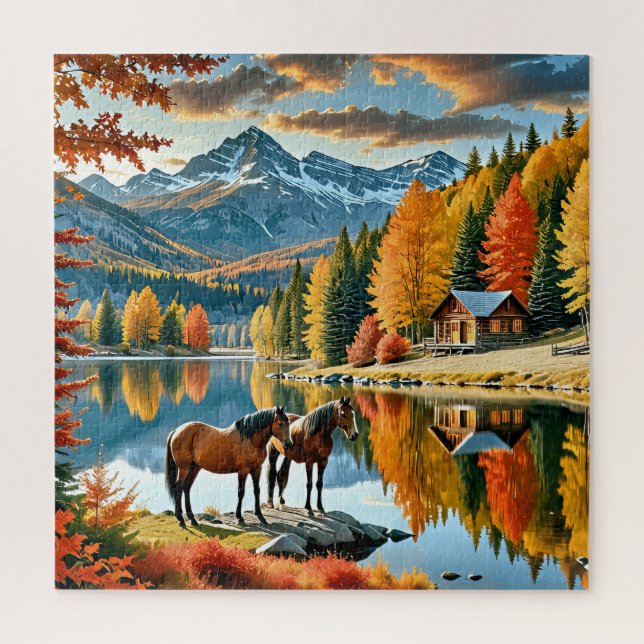 Puzzle Paisaje otoñal sereno (Vertical)