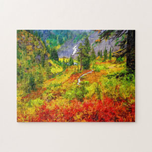 Puzzle Paisaje paisajístico otoñal Naturaleza Rompecabeza