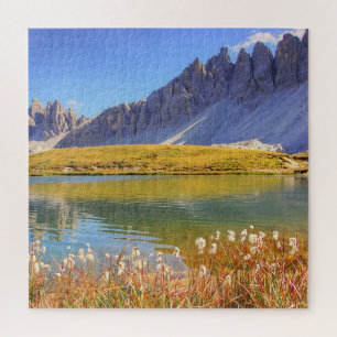 Puzzle Paisaje panorámico de la montaña Dolomitas Jigsaw