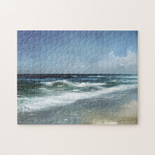 Puzzle Paisaje panorámico de la playa de Vintage