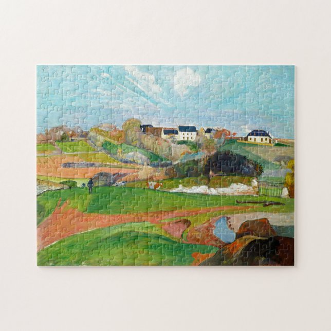Puzzle Paisaje Paul Gauguin Viejo Arte de Pintura (Horizontal)