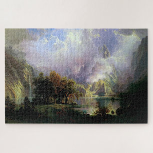 Puzzle Paisaje Rocky Mountain, Albert Bierstadt