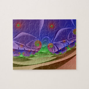 Puzzle Paisaje Roswelliano   Arte fractal arcoiris