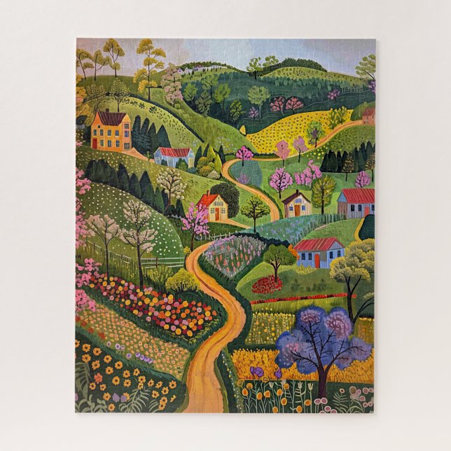 Puzzle Paisaje rural (Vertical)