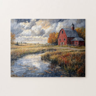 Puzzle Paisaje rural y fluvial