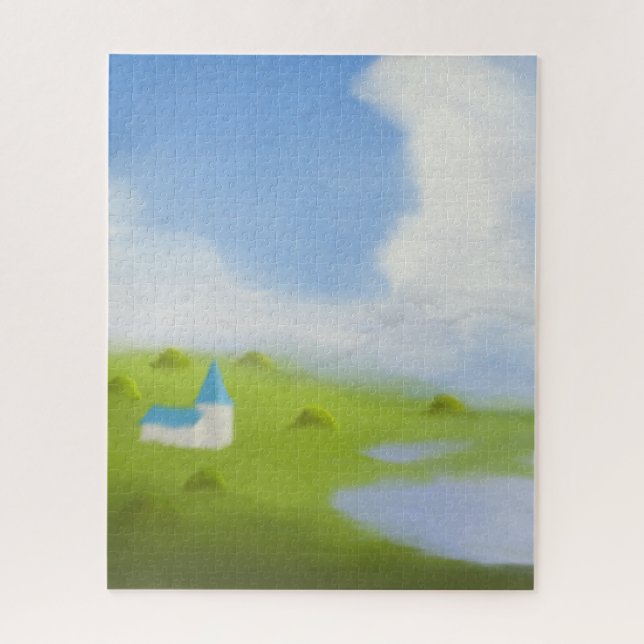 Puzzle Paisaje Sereno del Campo (Vertical)