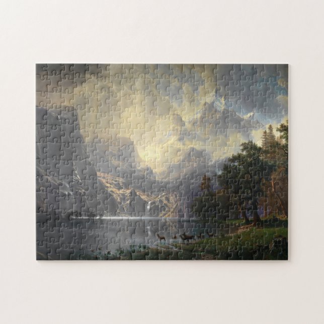 Puzzle Paisaje Sierra Nevada Albert Bierstadt (Horizontal)